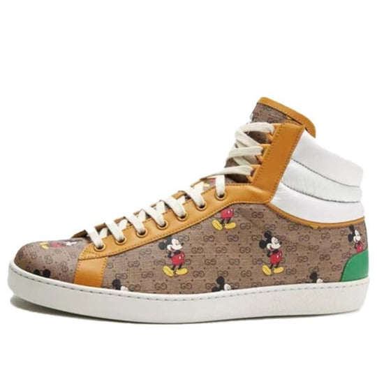 Leather trainers Disney x Gucci White size 38.5 EU in Leather - 23261990
